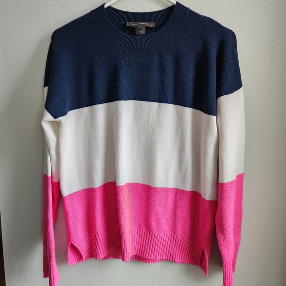 French Connection Color Block Pullover Size Small - Picture 1 of 7